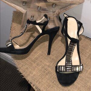 Isola cream heels with jewel detail size 9
